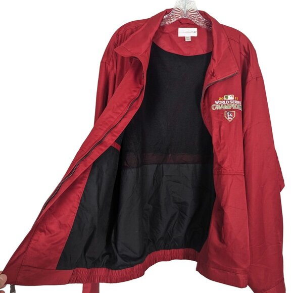 Cutter and Beck CB Weather Tec Red‎ zippered Jacket 2011 St. Louis Cardinals XL - Picture 3 of 16